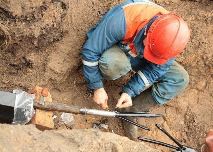 Ремонт кабеля.Монтах кабельных муфт 